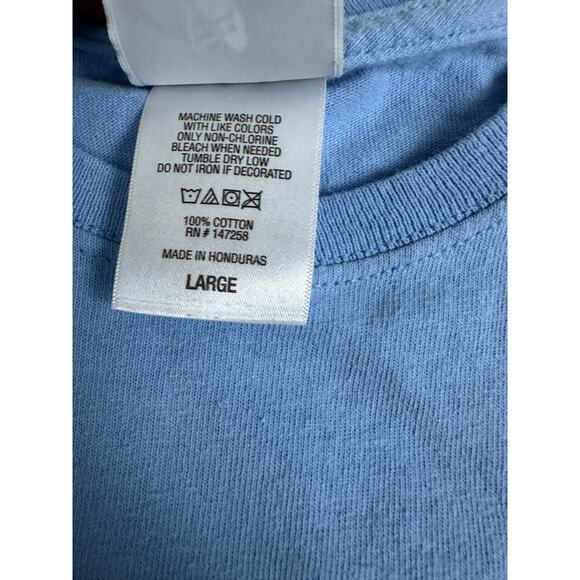 Simply Southern Shirt Womens Large Blue Pink Save Them Turtles Hibiscus Print - Picture 10 of 11